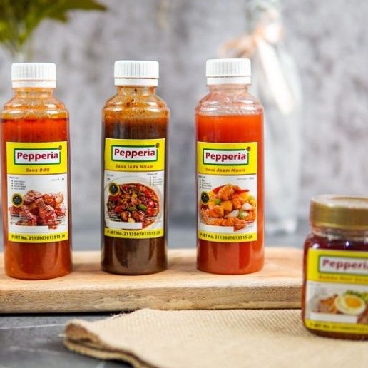

Pepperia sauce Lada hitam/ Barbeque/ Asam manis/ Bumbu Nasi Goreng