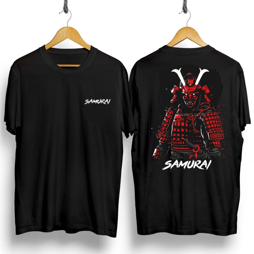 Kaos combed pria gambar SAMURAI ready stok / ALL SAMURAI IN HERE