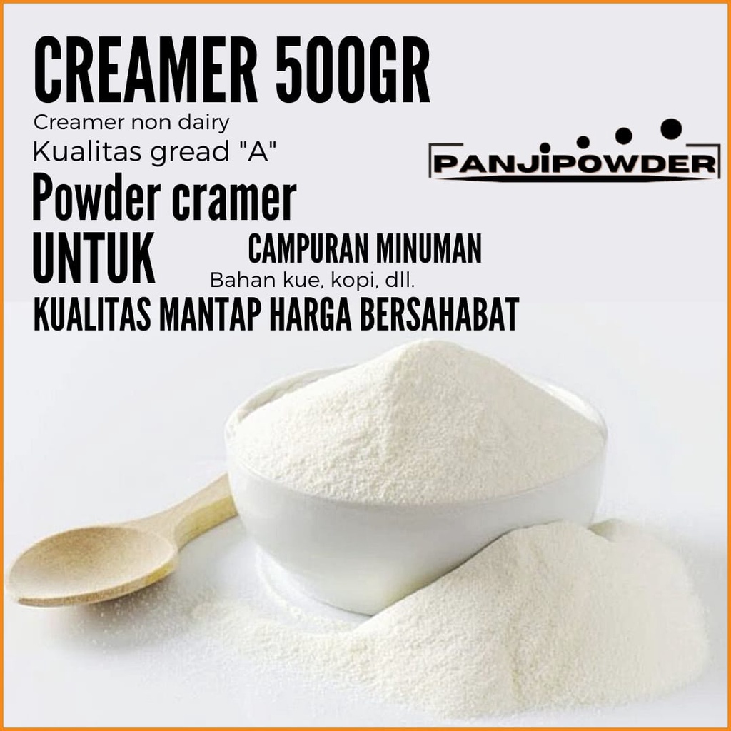 CREAMER BUBUK 500GR  CREAMER BUBUK KRIMER BUBUK POWDER NON DAIRY CREAMER  500gr CREAMER NABATI CREAMER 500GRAM BUBUK CREAMER CREAMER 500GRAM