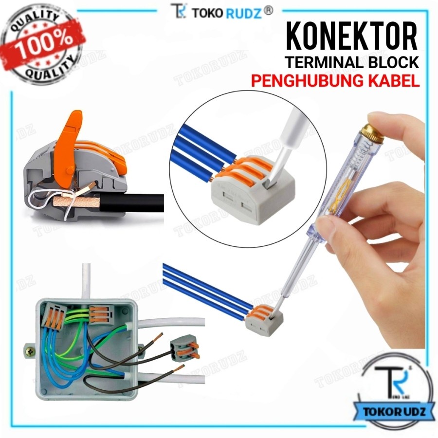 Terminal Konektor Kabel PCT 212 213 214 215 218 222 Sambung Kabel Listrik 2 3 4 5 8 Pin