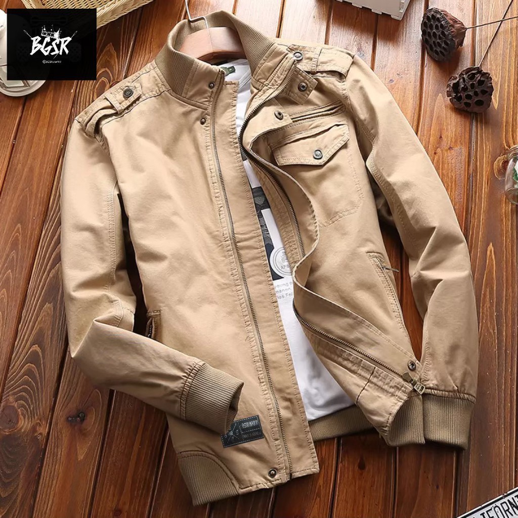 Jaket Pria - Jaket Bomber Pria - Bomber Pria - Jaket Army - Jaket Bomber Army - Bomber Army Pria