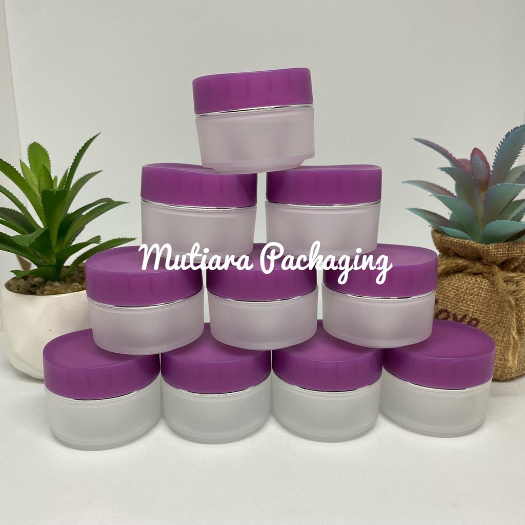 SALE  POT CREAM BUNGA UNGU 15GR / JAR KEMASAN 15GR 1PACK ISI 30PCS