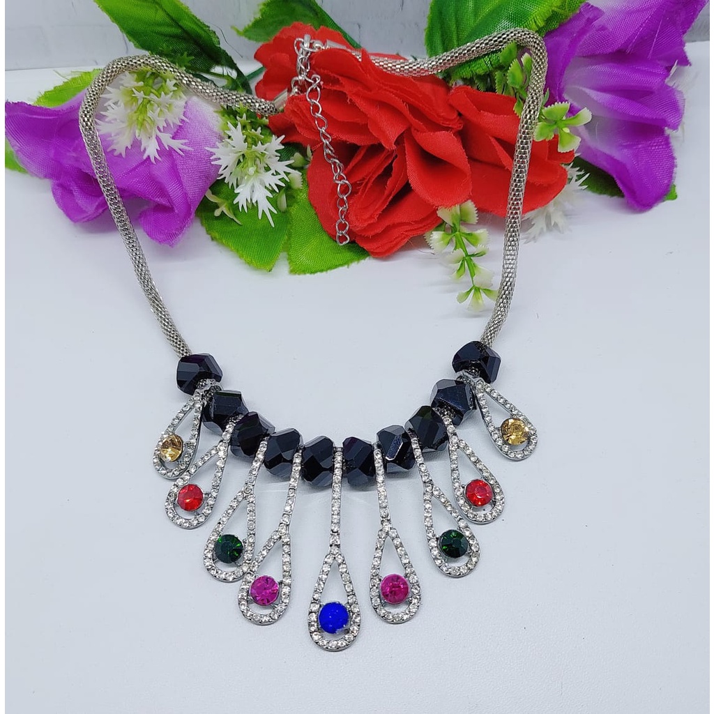 Aksesoris kalung fashion kalung elegan kalung hijab aksesoris cantik kalung daun elegan cantikA10-13