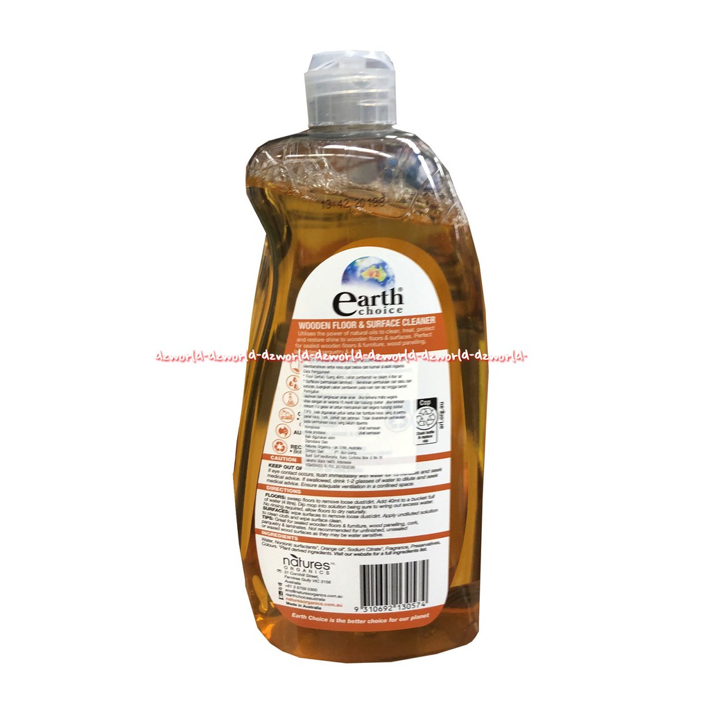 Earth Choice Wooden Floor Surface Clean 750ml Cairan Pembersih Lantai Kayu