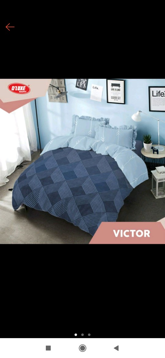 Set Bedcover Victor Kintakun Dluxe Queen 160x200 No.2 - King 180x200 No.1 - Extra King 200x200