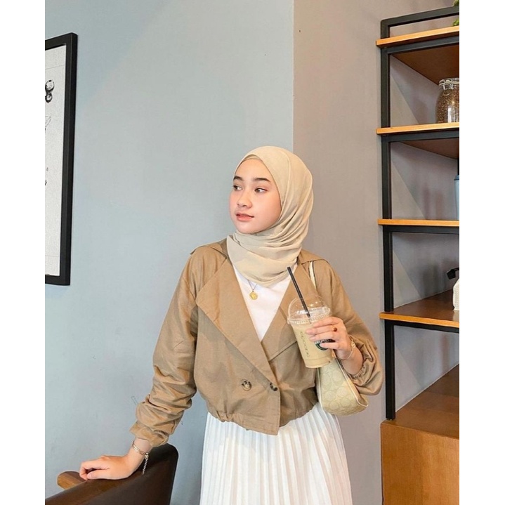 ELVIRA BLAZER/linen/atasan terbaru/casual/jaket/terbaru/terlaris