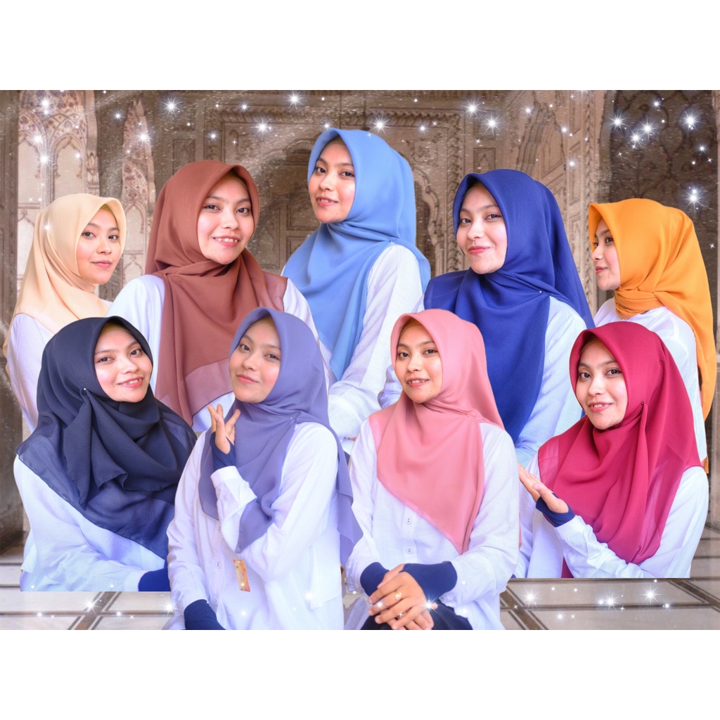 Hijab segiempat bella square / jilbab segiempat