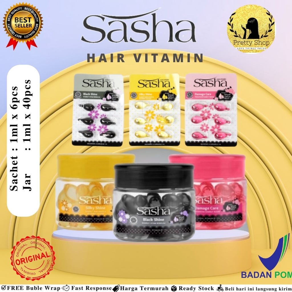 Sasha Vitamin Rambut JAR/BLR - Treatment Rambut