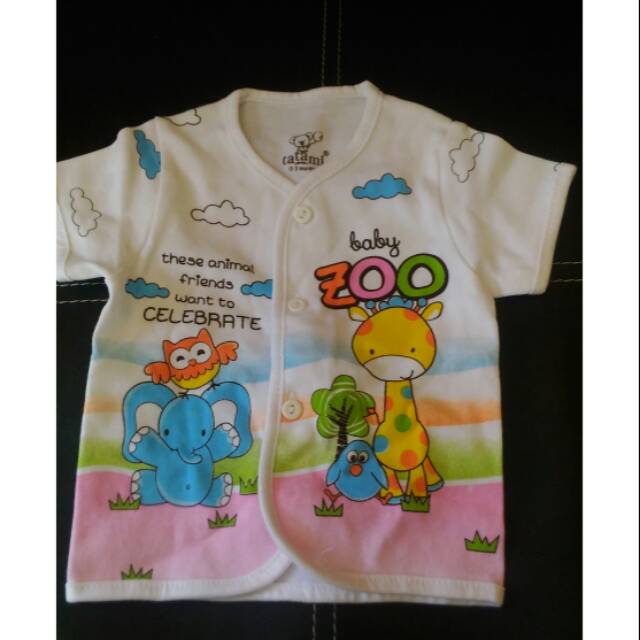 Baju bayi newborn lengan pendek tatami