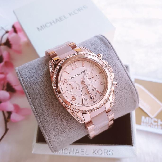 JAM TANGAN WANITA MERK MICHAEL KORS Original TYPE MK-5943 BATERAI