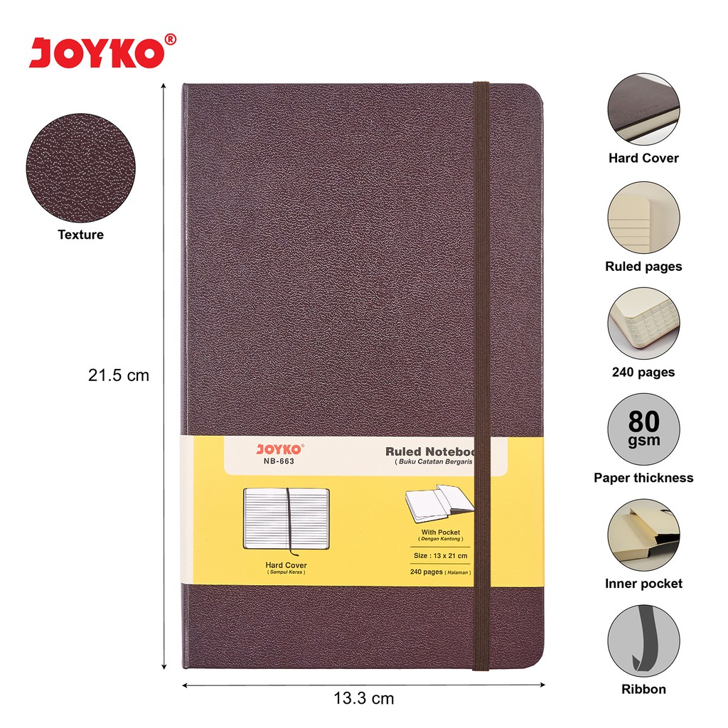 

Terlaris ✨ - JOYKO NOTEBOOK A5 AGENDA DIARY RULED 240 PAGES / BUKU CATATAN AGENDA JURNAL GARIS A5 JOYKO TEBAL MURAH BERKUALITAS NB-6633.1.23