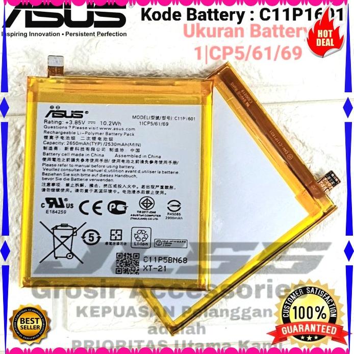 Acc Hp Baterai Asus Zenfone 3 Ze520Kl Z017D Z017Da Z017Db C11P1601 Original