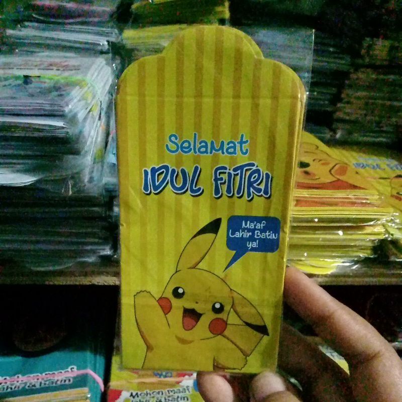 

AMPLOP POKEMON size besar 1 pack isi 7pcs harga tertera untuk 1 pack
