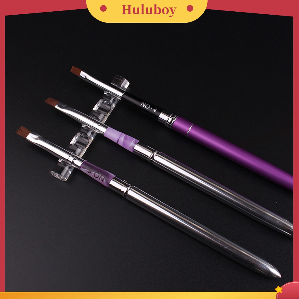 Huluboy Huluboy♡ Rak Stand Display Holder Brush Pen Nail Art Dengan 5 Sekat