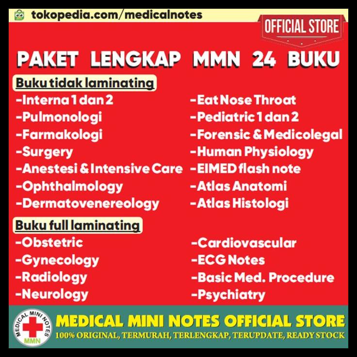 

TERBARUU!! PAKET LENGKAP MMN 24 BUKU MEDICAL MINI NOTES SALE