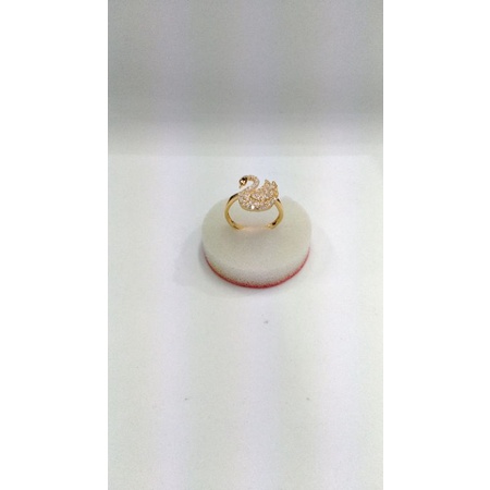 Cincin emas kadar 8K/375 model Angsa Besar