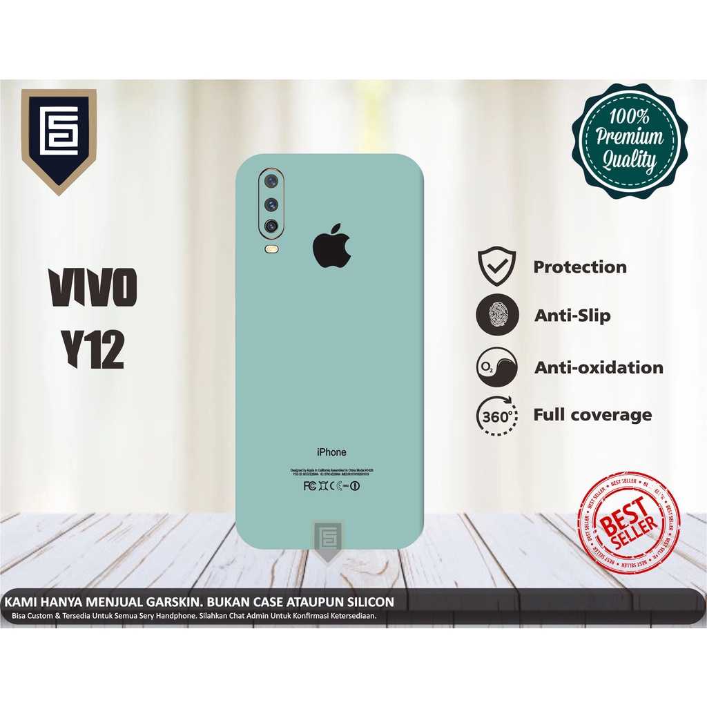 GARSKIN HP VIVO Y12 MOTIF IPHONE BISA BAYAR DITEMPAT