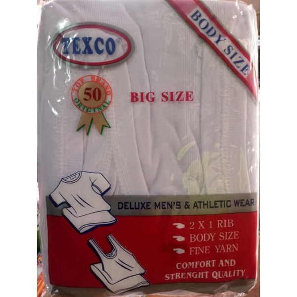 Kaos dalam ukuran jumbo big size merk texco / kings ukuran 50 52 / kaos singlet jumbo murah