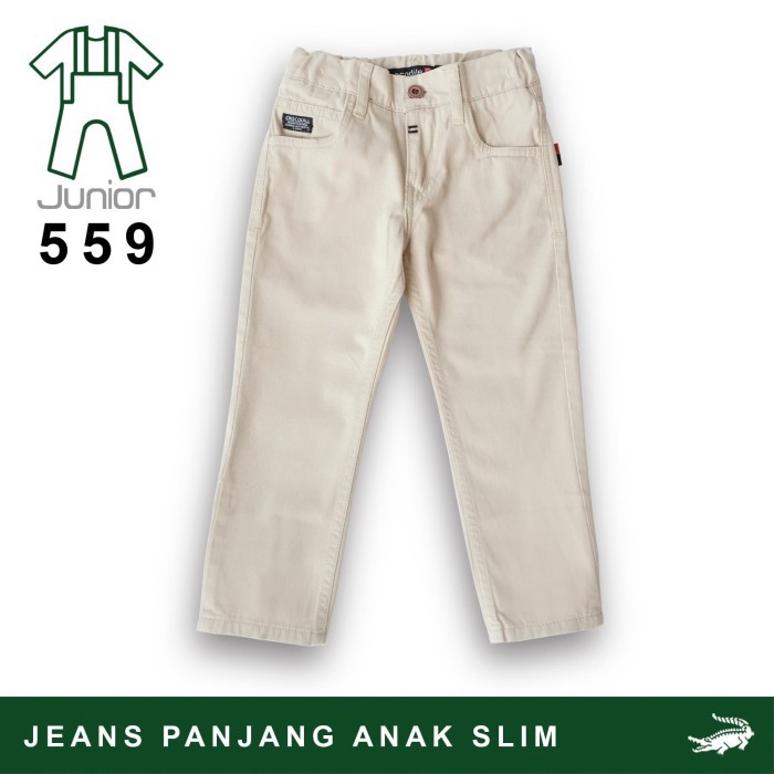 Termurah & Terlaris Crocodile DNIM Khaki 559 - Celana Jeans Anak Junior - Panjang - 4 thn