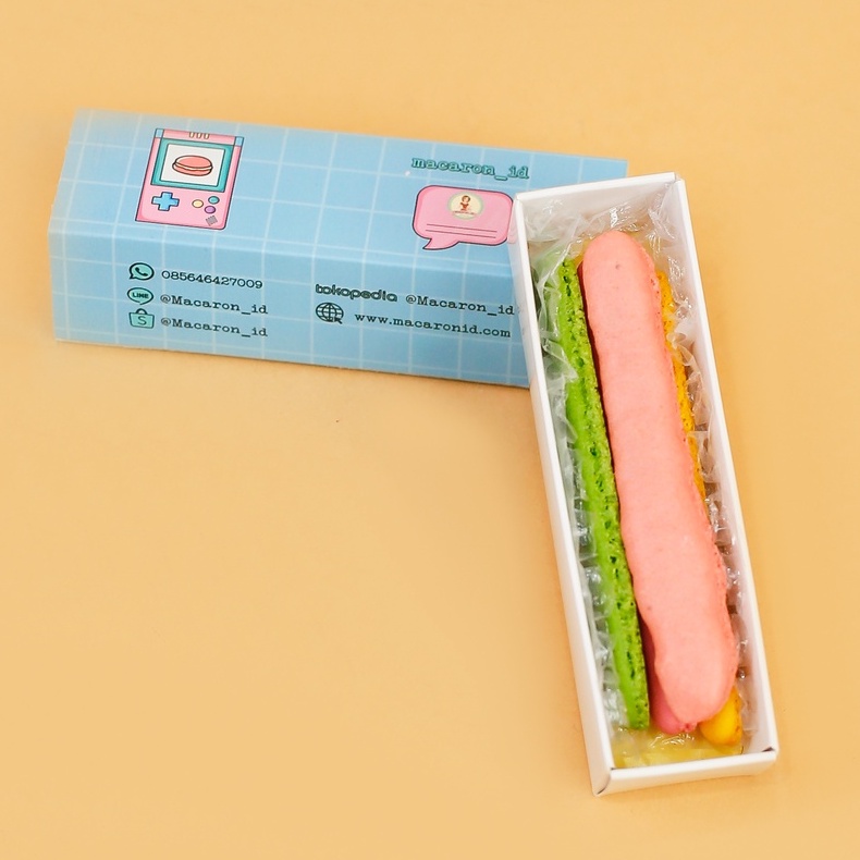 

Macaron Stik Box Tanpa Selai Isi Banyak Harga Murah