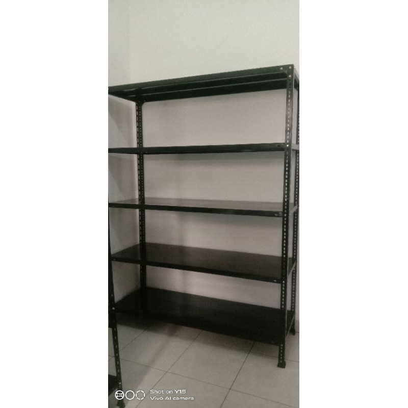 rak siku besi lubang serbaguna 5 susun 50x150x200