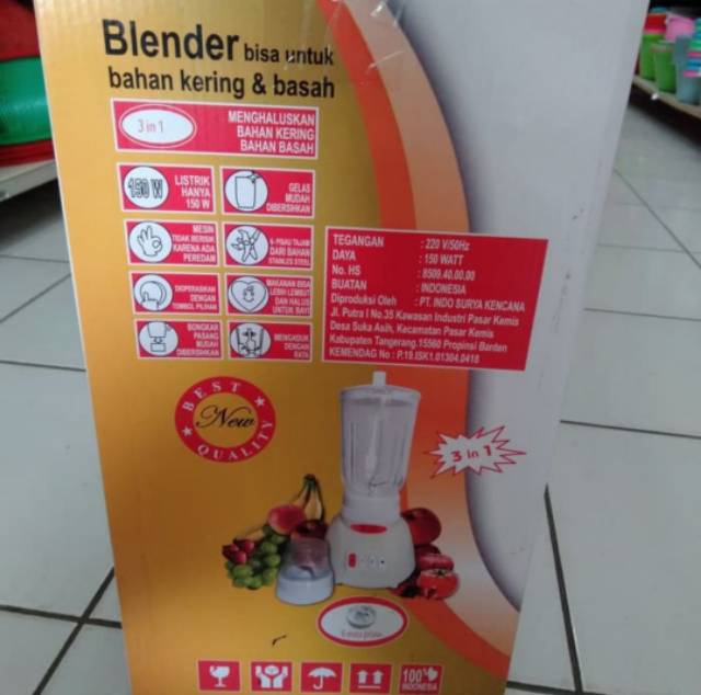 Sanex Blender Kaca 1.8 Liter 3in1 MX-T8GN-3