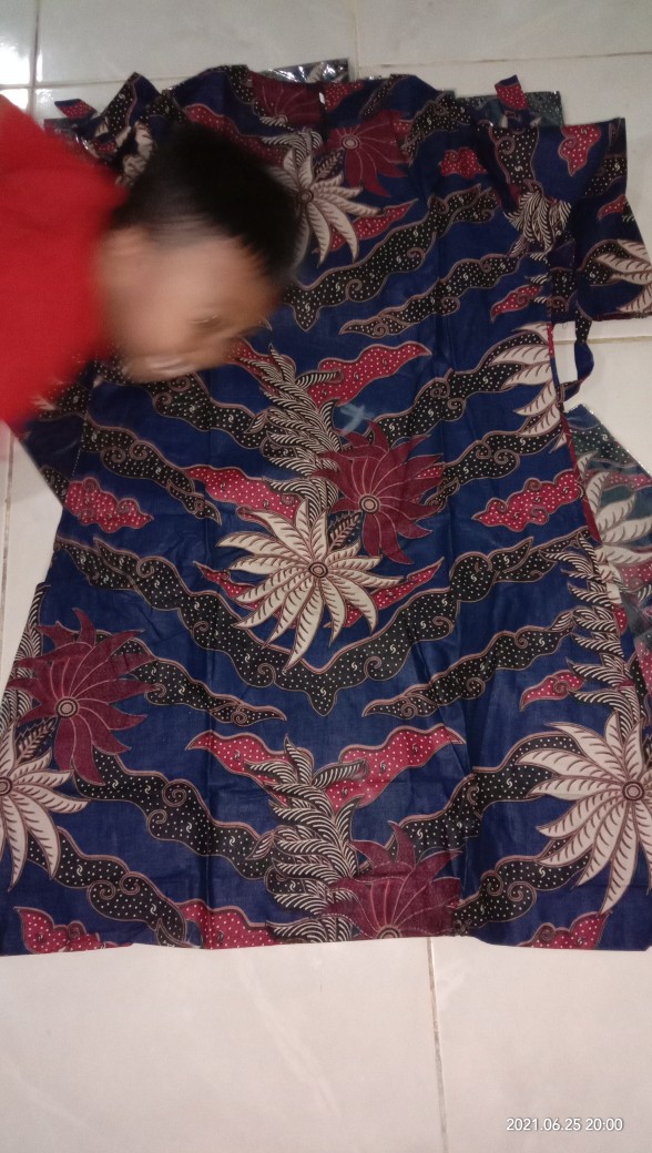 Maura Couple - Sania Ruffle Batik Couple Ori Ndoro Jawi -  Batik Modern