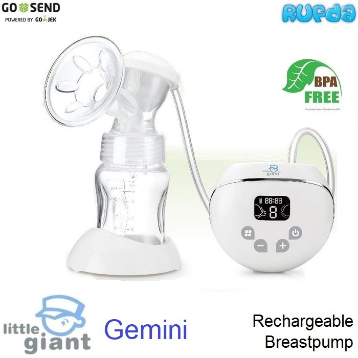 Little Giant Gemini Rechargeable Breastpump Pompa Asi Elektrik Murah