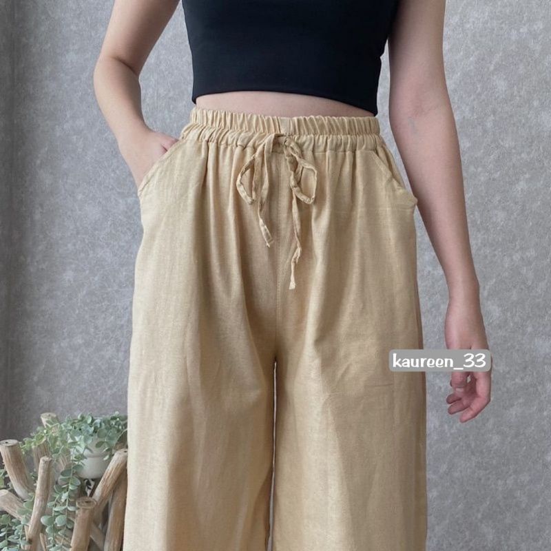 Highwaist Kulot Linen Premium Laura Slim Kulot Highwaist / Kulot Linen SEOUL