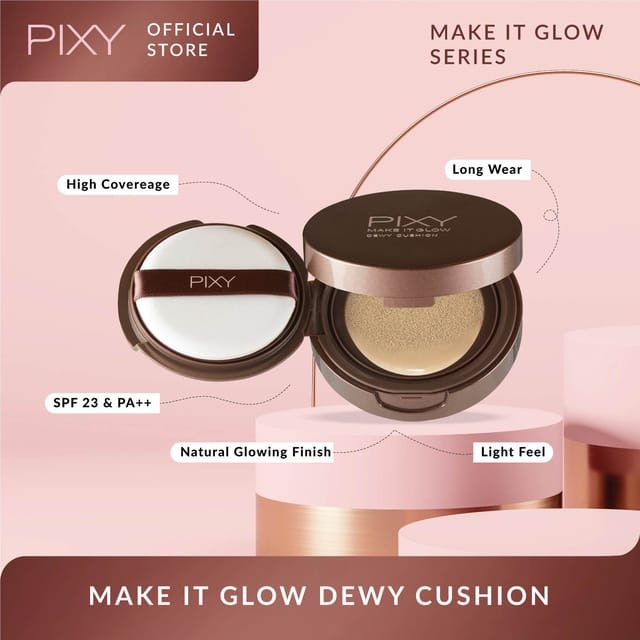 PIXY Dewy Cushion Fullsize / Refill (pixy make it glow bb cushion ) (KIM)