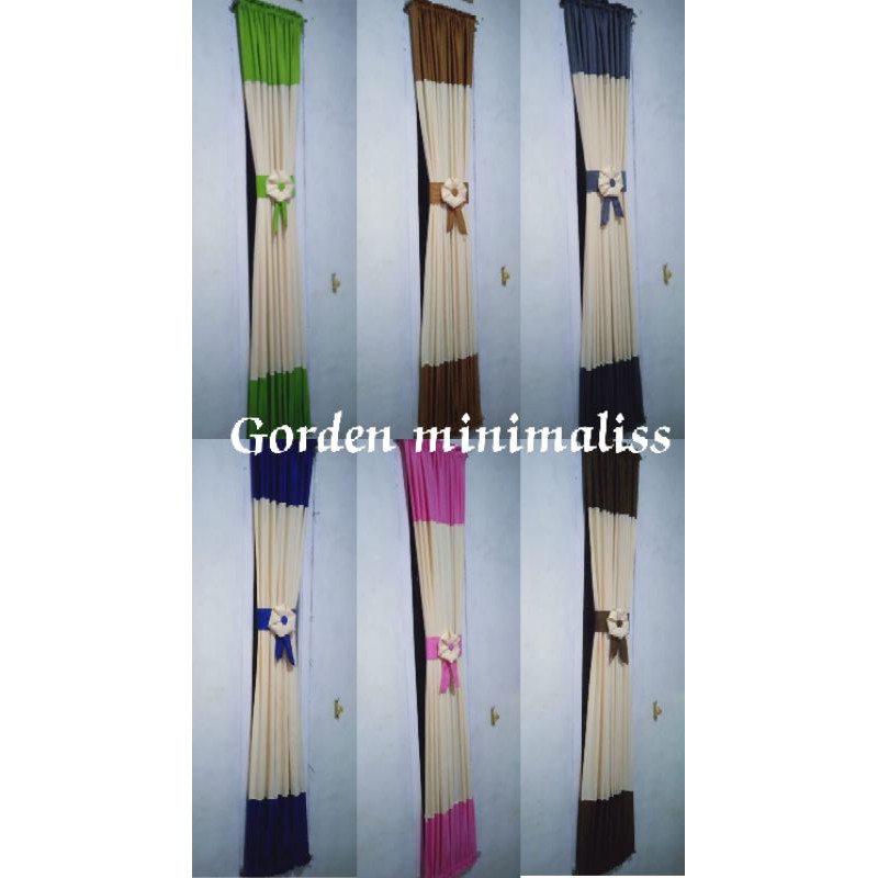 GORDEN kombinasi/Gorden jendela minimalis/Gorden jendela kupu-kupu