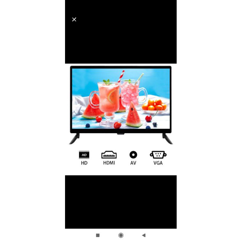 LED TV ANIMAX 24 INCH VGA HDMI USB MOVIE GARANSI 1 TAHUN