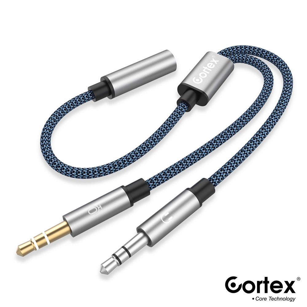 Cortex MH-229 Kabel Splitter Audio Jack 3.5mm Female to Dual Male 2in1 (Mic &amp; Audio)