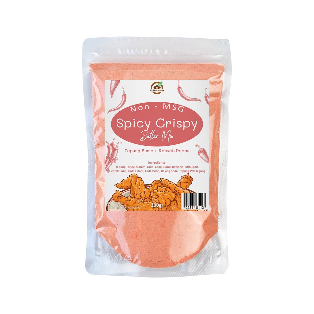 House Of Organix Crispy Batter Mix 200 Gr