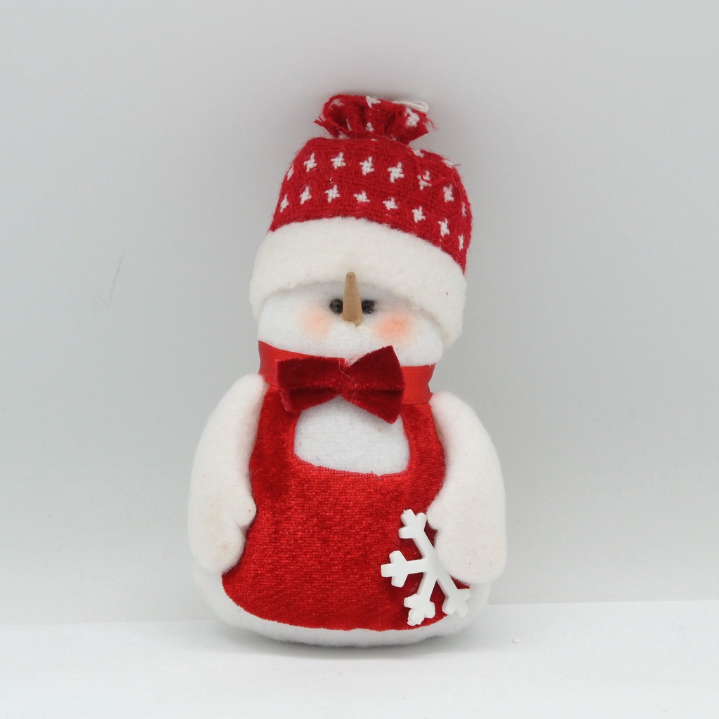 PARTY-4US Aksesori/Dekorasi Natal /Snowman/Boneka Salju-Merah 802413