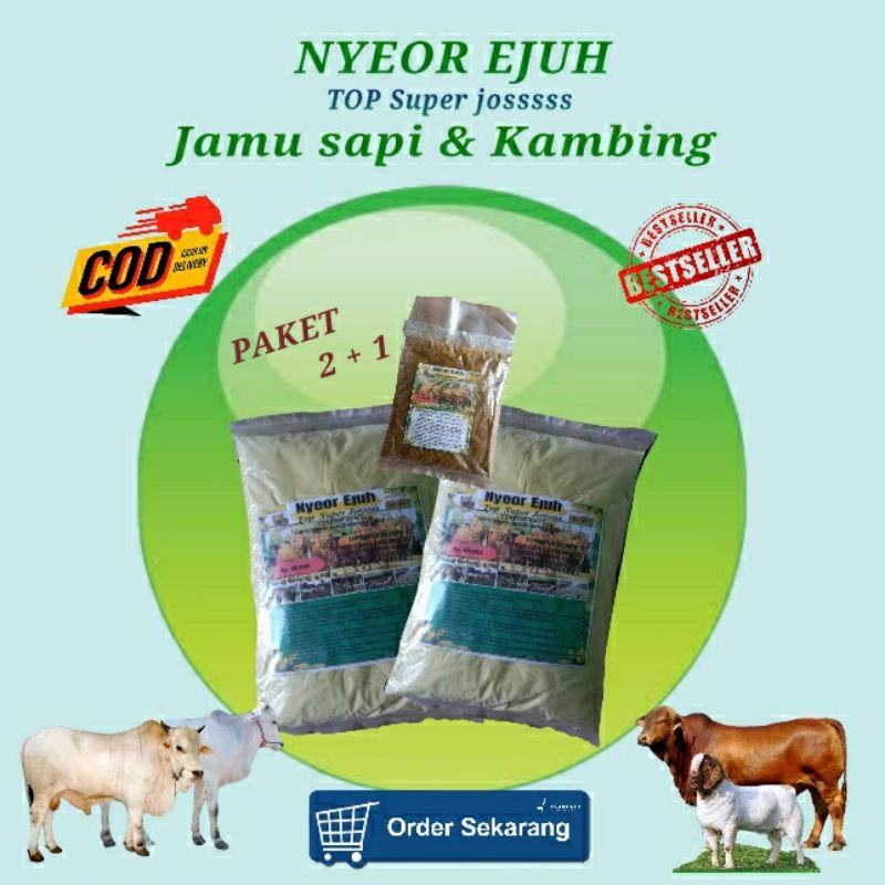 Jamu hewan ternak sapi & kambing NYEO EJUH Extra gula + Extra kelapa jamu sapi jamu hewan jamuternak