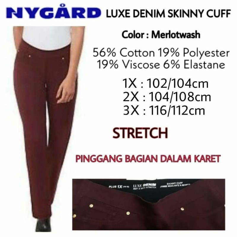 CELANA PANJANG JEANS NYGARD LP 110CM