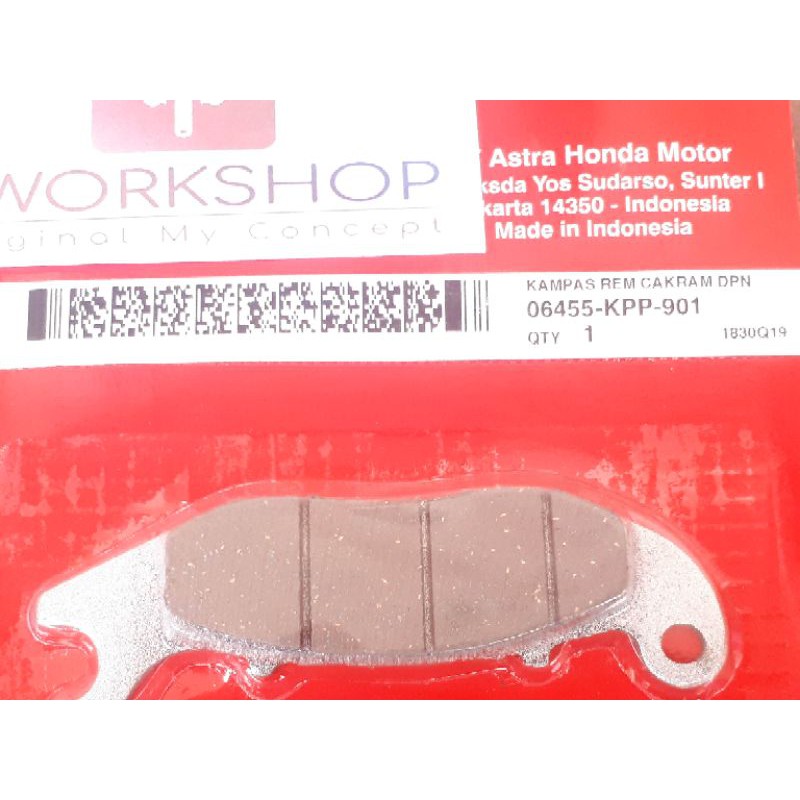 Kampas Rem Depan - Tiger Revo Mega Pro Cb150 Verza Asli Honda 06455KPP901