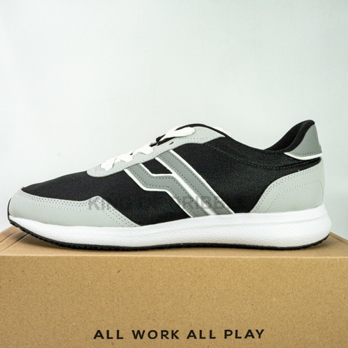 Sepatu Casual Piero City Evo Black Grey P20874 Original BNIB