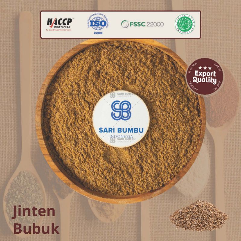 

Jinten Bubuk / Cumin Powder - Bumbu Dapur Halal kualitas ekspor 20gr, 50gr, 100gr, 250gr