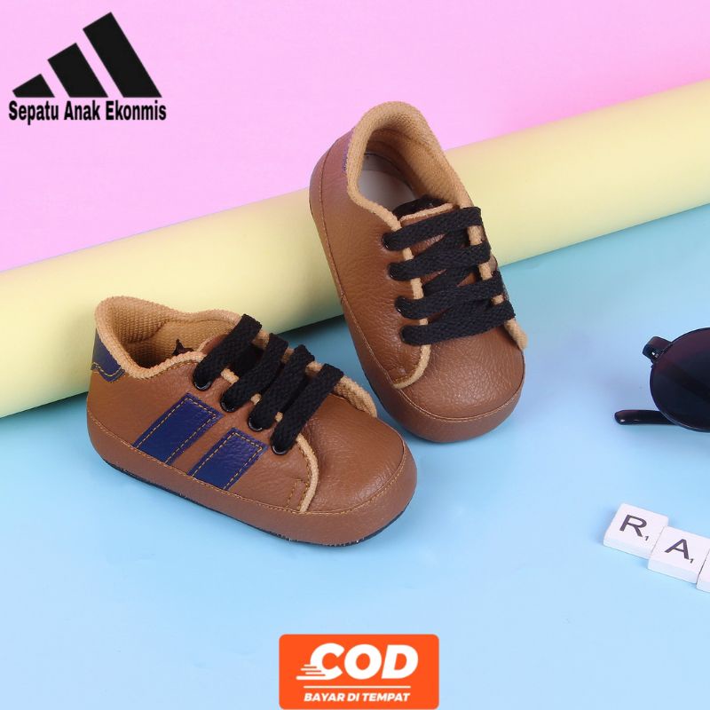 Sepatu Bayi Usia 0 6 9 12 Bulan Laki Perempuan Prewalker Sneakers ADS New Arrival Belajar Jalan