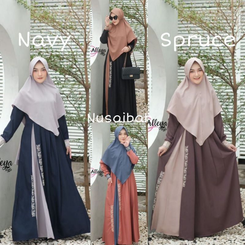 Gamis set Nusaibah by Alleya Style