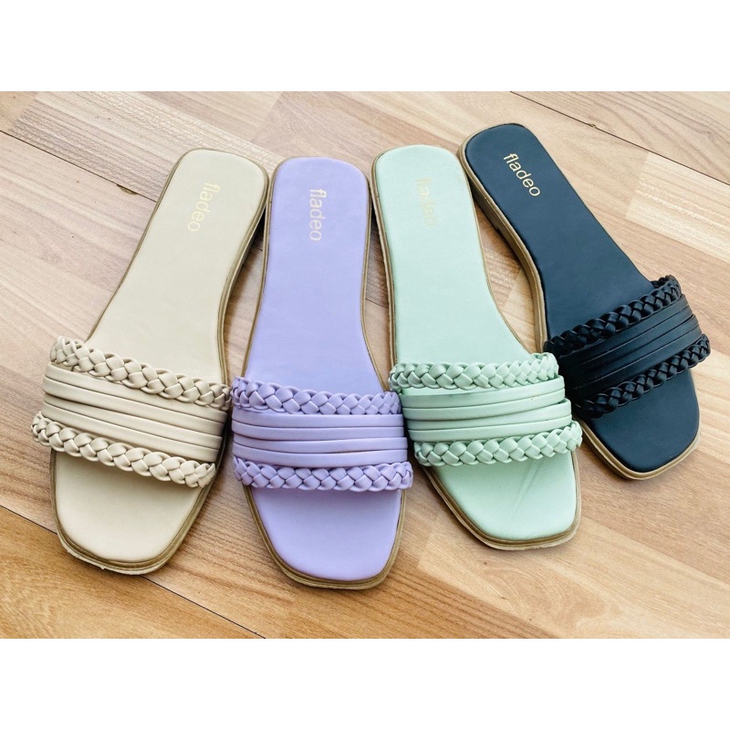 Fladeo Sandal Flat Cantik (02 kepang)