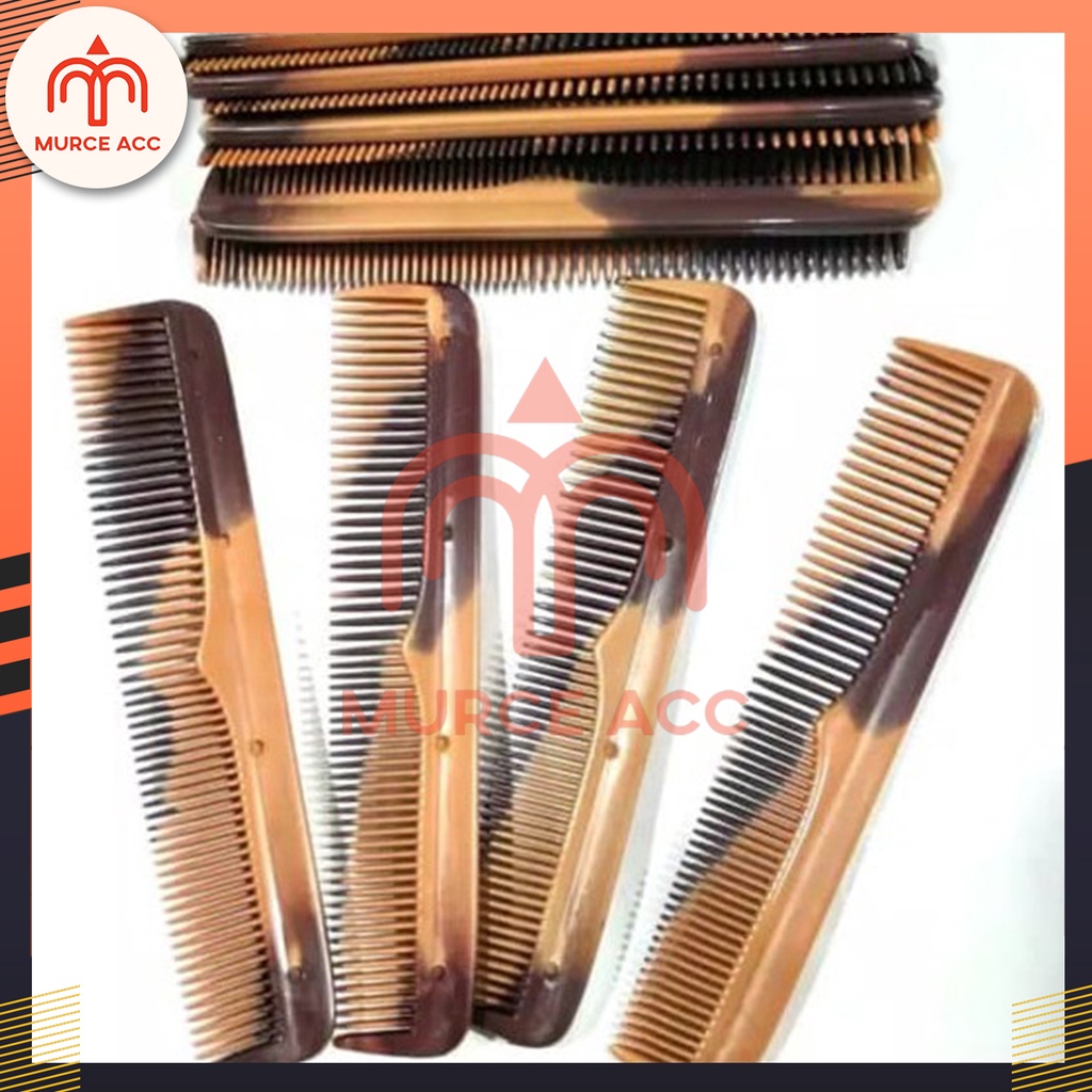 (1 LUSIN) SISIR RAMBUT COKLAT JADUL /SISIR GAGANG / SISIR SAKU LURUS 12 PCS