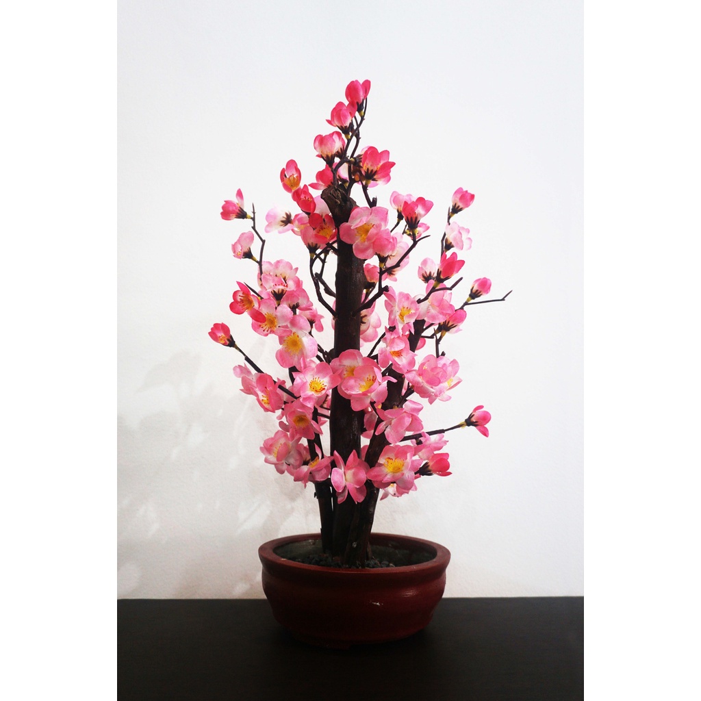 POHON BONSAI IMLEK SINCIA MEIHUA PLASTIK MINI SAKURA BESAR KECIL