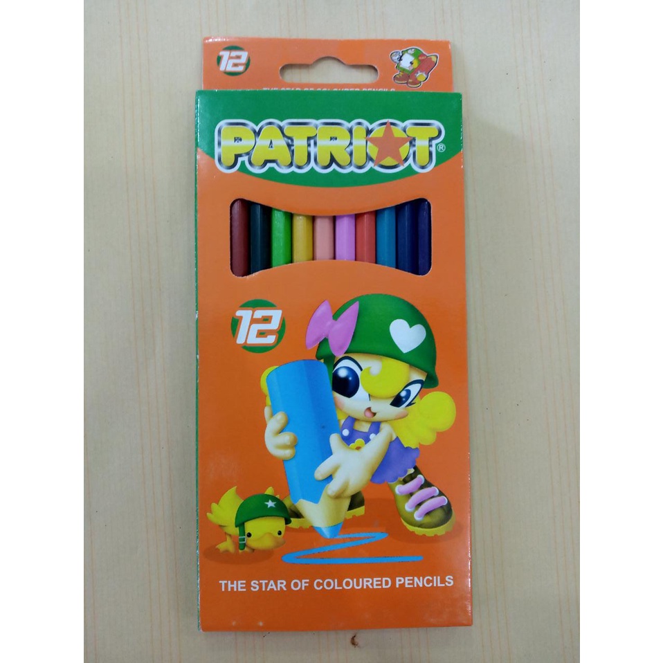Pensil warna patriot. pensil mewarnai gambar