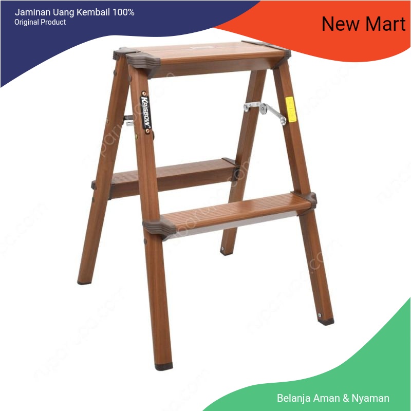 Tangga lipat aluminium Krisbow 2 step