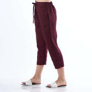  KODE Y6585 Nuovis C32 Maroon  Celana  Wanita ie demode 