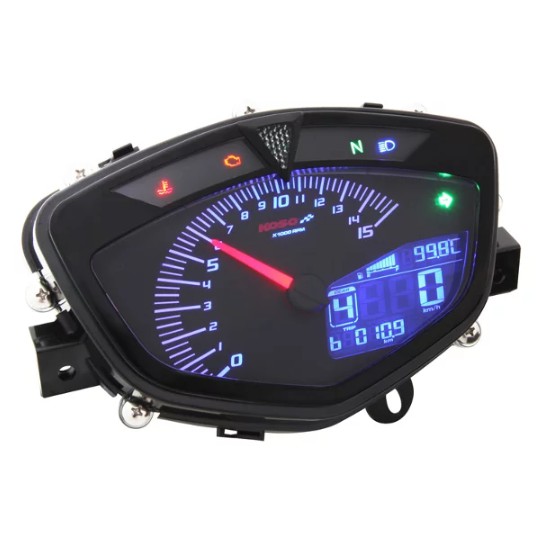Koso GP Style Speedometer 0-360 km With 8 Colour Backlight Jupiter MX