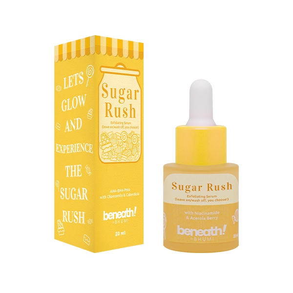 Skincare Bpom Murah beneath by Bhumi Sugar Rush Exfoliating Serum